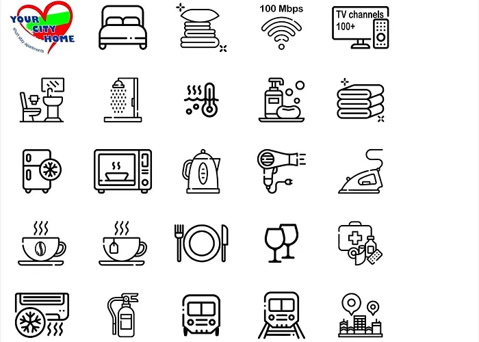 в центъра на Апартамент *